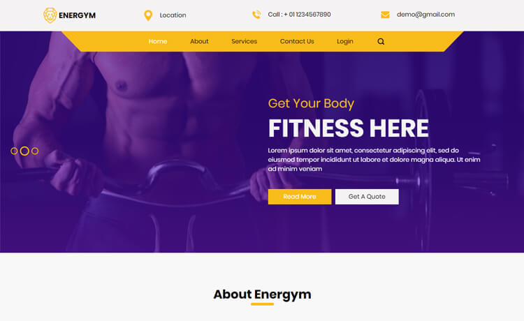 精心的设计布局精美免费bootstrap 4 健身房俱乐部私人教练锻炼运动网站模板自适应HTML5网站模板免费下载