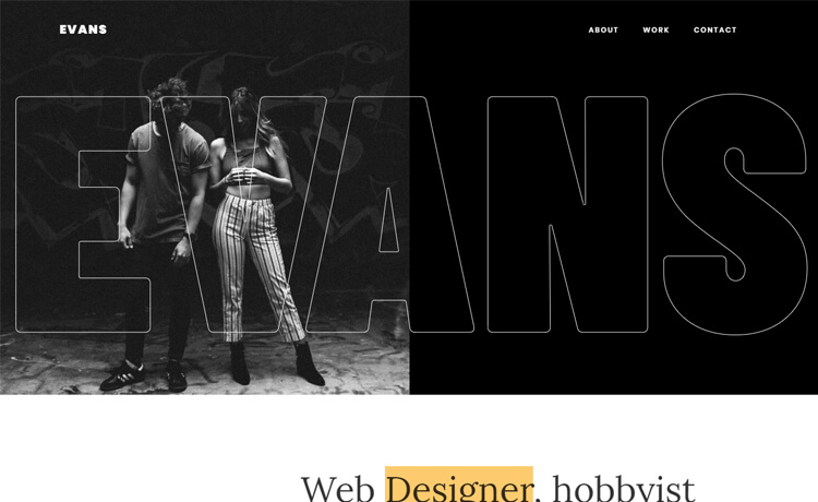 华丽的设计黑白色免费 Bootstrap 4 时装创意设计师个人主页档案博客博主网站模板自适应HTML5网站模板免费下载