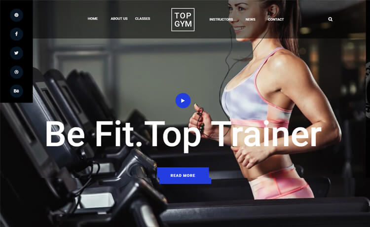 顶级健身房免费响应 Bootstrap 4 健身俱乐部私人教练运动网站模板自适应HTML5网站模板免费下载